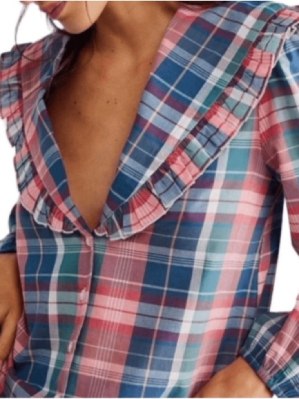 Free People Molly Ruffle Top - Picture 2 of 2